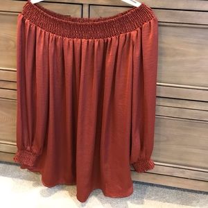 Dark purple/red blouse